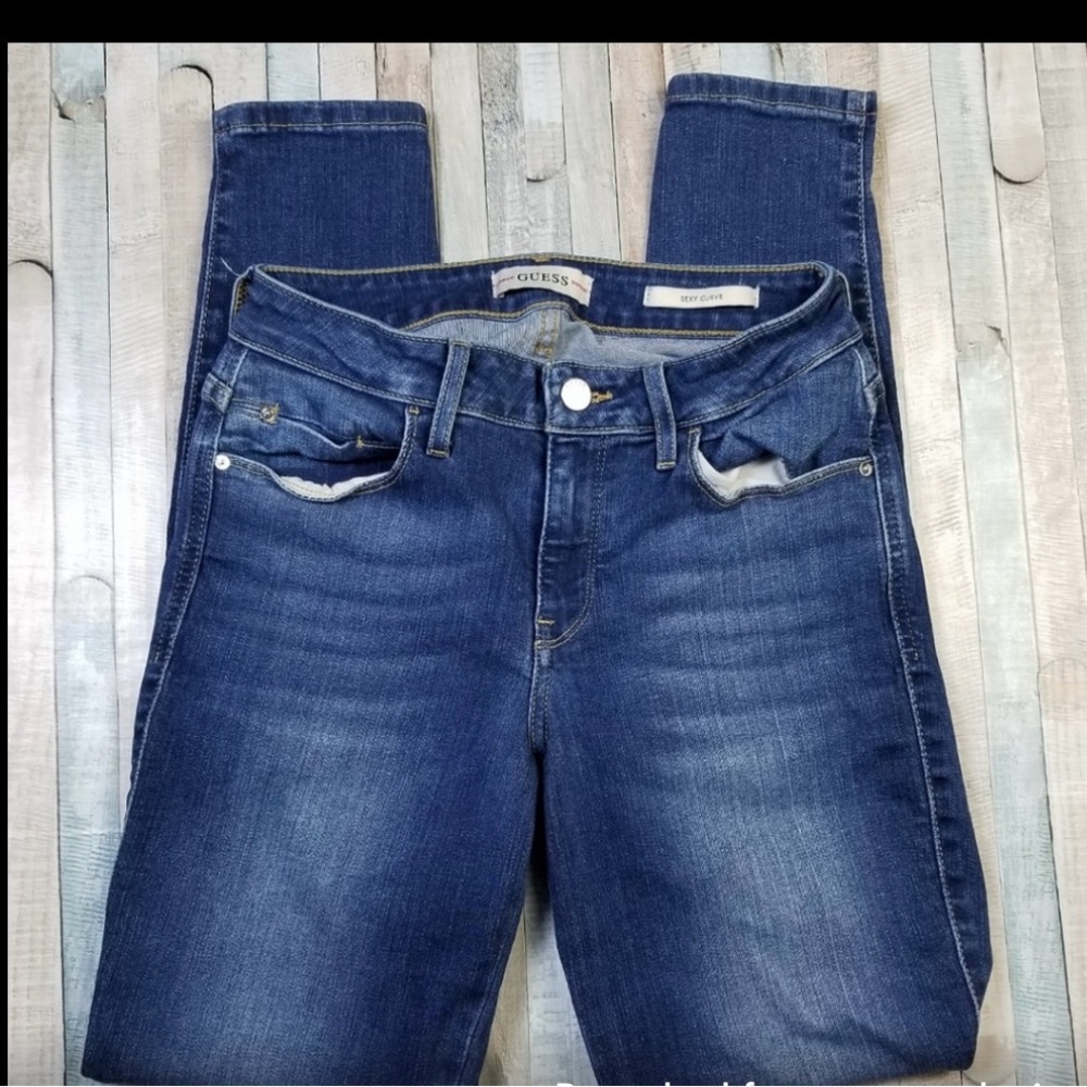Guess Women's Skinny Jeans - Dark Blue